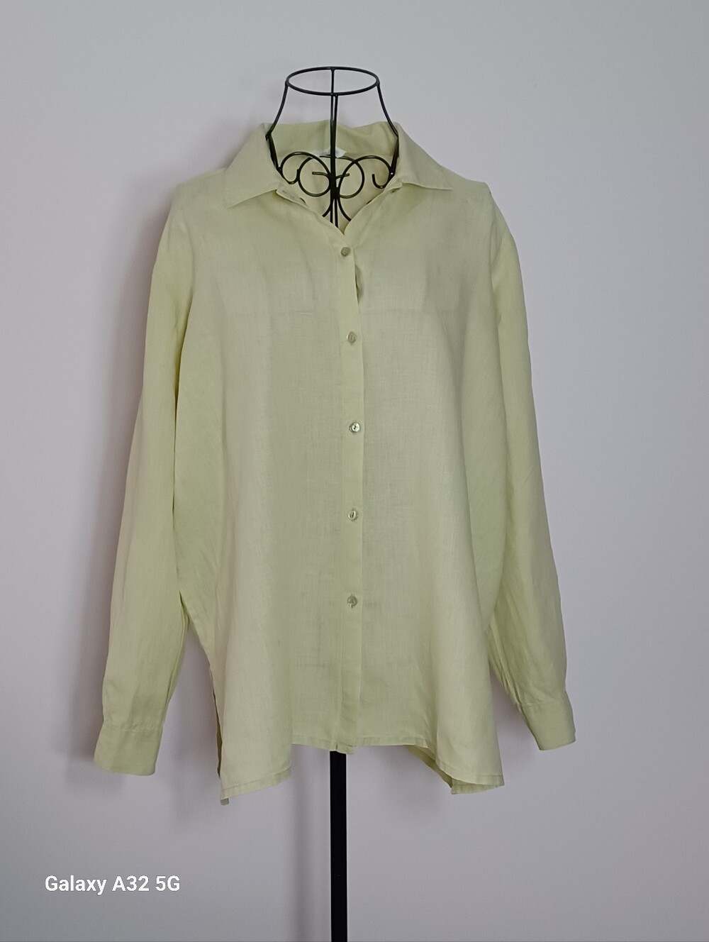 Eileen Fisher Premium Irish Linen Button-Down Shirt- Size S